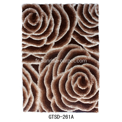 3D Elastic &amp; Silk mixed with fashion Design Carpet